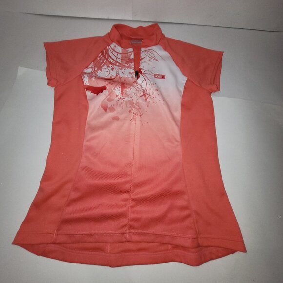 Louis Garneau Tops - Louis Garneau Cycling Jersey Women's Size Medium LGA Armpit 17" 1/4 zip SS
